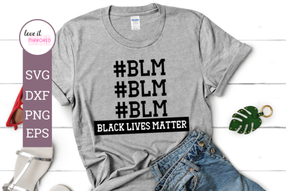 BLM Black Lives Matter Mirror Word Graphics for Local Business Branding