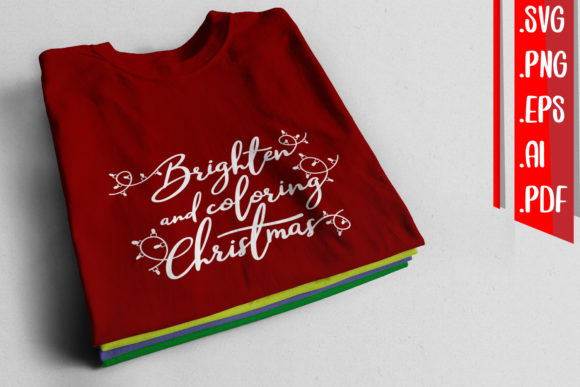 Brighten Coloring Christmas Graphics for Crafts