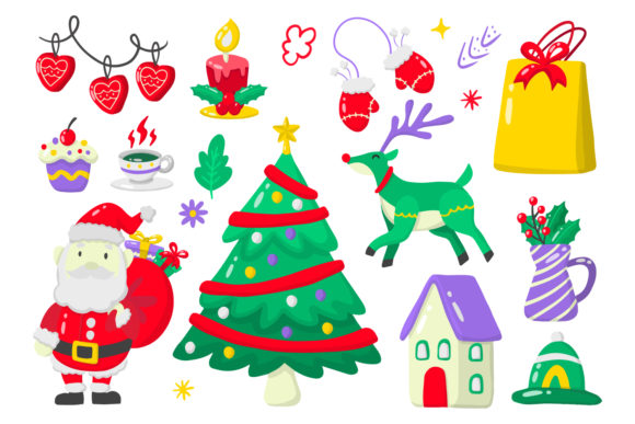 Christmas Elements Vol.14: A Versatile Graphic Design Asset for Seasonal Products