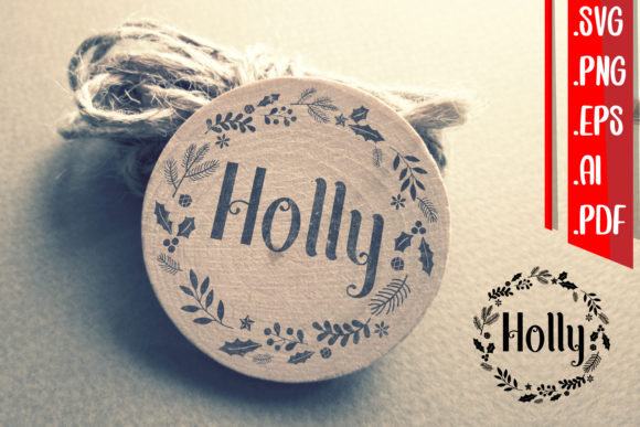 Christmas Ornament Round Graphics for Crafts