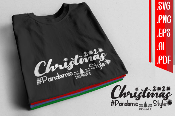 Christmas Pandemic Style Graphics for Crafts and Creative Projects