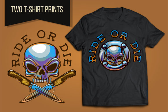 Chrome Motorcycle Emblem with Skull: A Bold Graphic for Branding