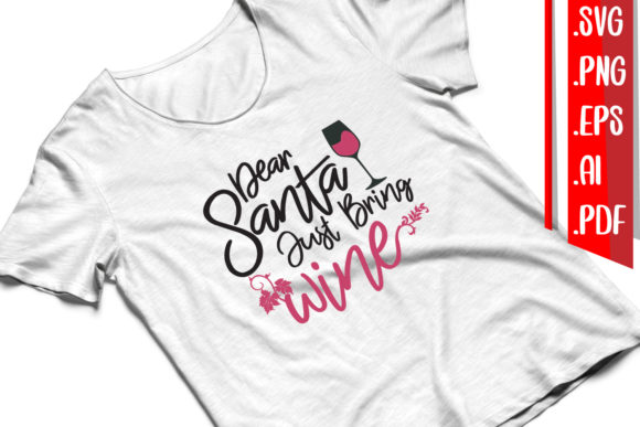 Dear Santa Wine: A Versatile Graphic Design Asset for Crafts and Content Publishing