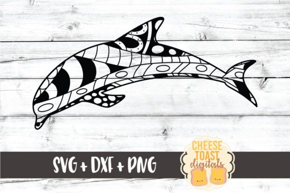 Dolphin Zentangle Graphics for Crafts