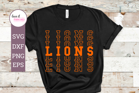 Lions Sport Team Graphics for Creative Crafts and Digital Publishing