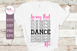 Living That Dance Life Mirror Word Graphics for Crafts
