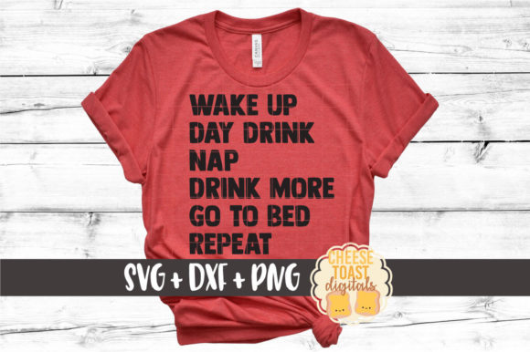 Quarantine Routine - Day Drinking Graphics for Crafts