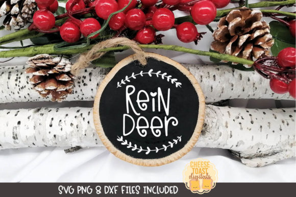 Reindeer Ornament Design for Crafts and Graphics