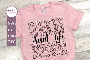 Rockin Aunt Life Mirror Word Graphics for Crafts